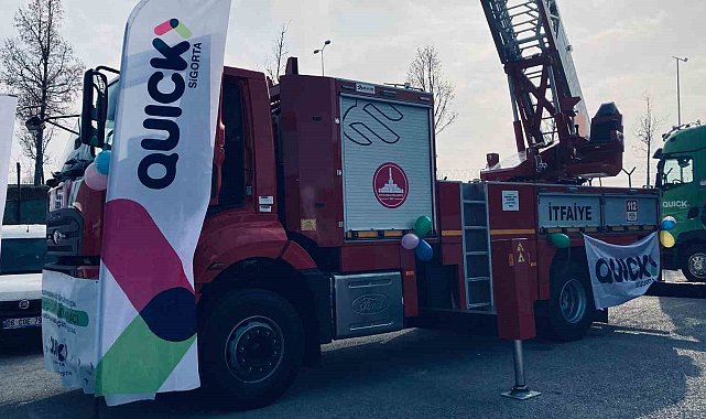 Quick Sigorta'dan Koyulhisar Belediyesine itfaiye aracı bağışı