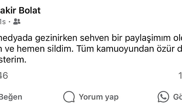 "Selanik'ten gelenler de geri dönsün" paylaşımı nedeniyle görevden uzaklaştırıldı