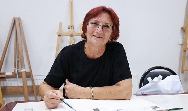 Ressamlık hayaline 62 yaşında ulaştı