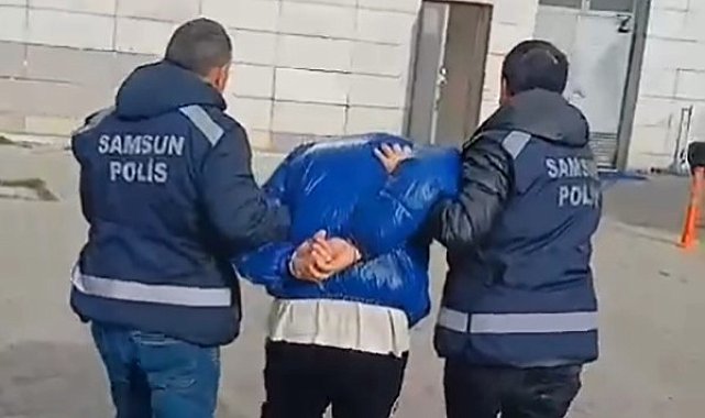 Samsun&#039;da 11 yıl 8 ay hapis cezası bulunan hükümlü yakalandı