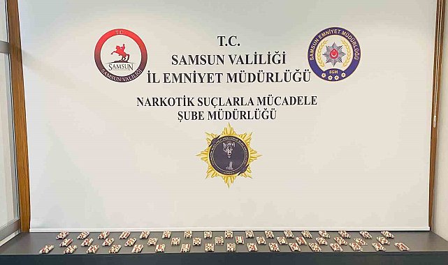 Samsun&#039;da 2 bin 632 adet sentetik ecza ele geçirildi