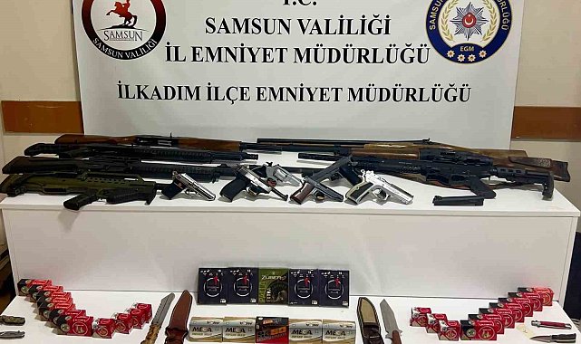 Samsun'da 2 kardeşi miras yüzünden tabancayla vuran eniştenin evinden cephanelik çıktı