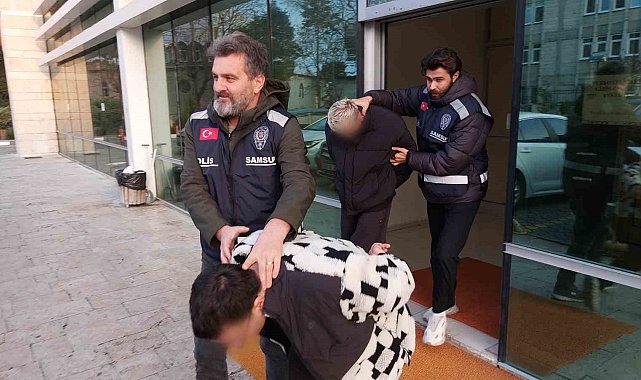 Samsun'da 5 kilo 700 gram skunkla yakalanan 2 kişi tutuklandı