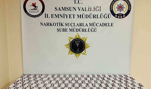 Samsun'da bin 176 adet sentetik ecza ele geçirildi