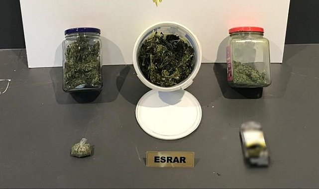 Samsun'da esrarla yakalanan şahıs gözaltına alındı