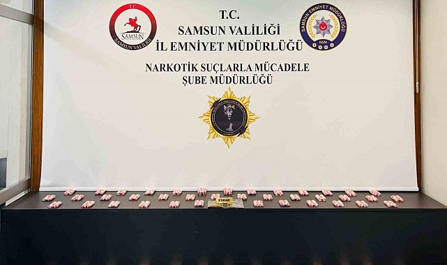 Samsun'da uyuşturucuyla yakalanan 2 kişi gözaltına alındı