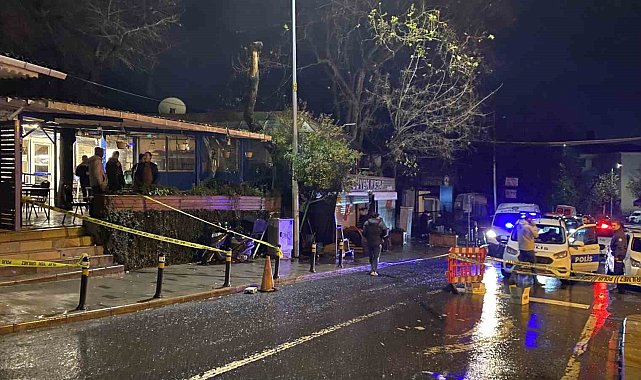Sarıyer'de kahvehane önünde silahlı kavga. 1 yaralı