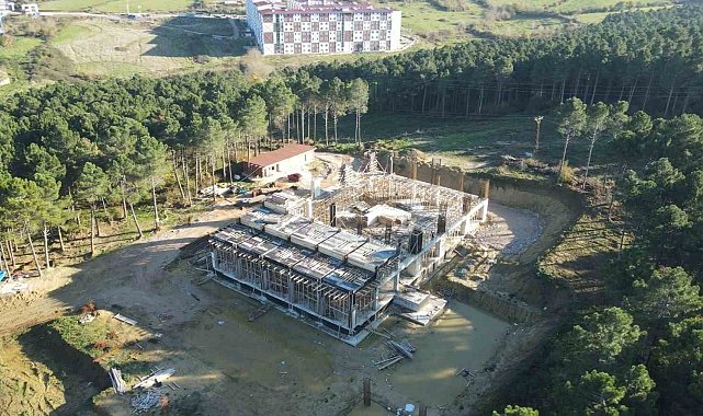 Sinop Üniversitesi Camii inşaatı yükseliyor