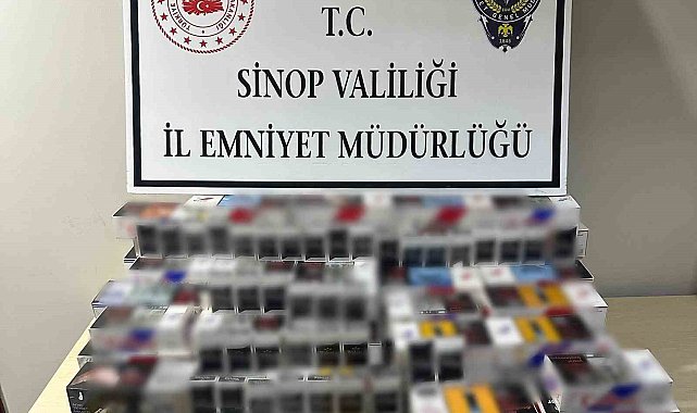 Sinop'ta 24 bin 980 makaron ele geçirildi