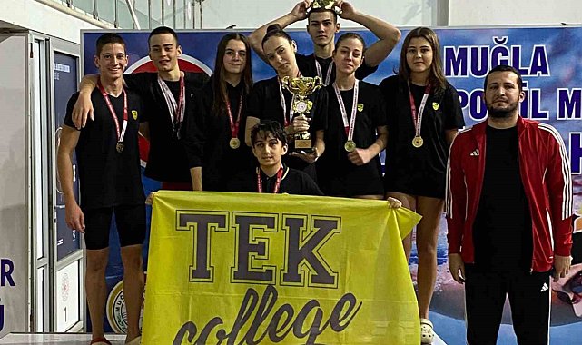 TEK Koleji yüzme takımı Muğla şampiyonu