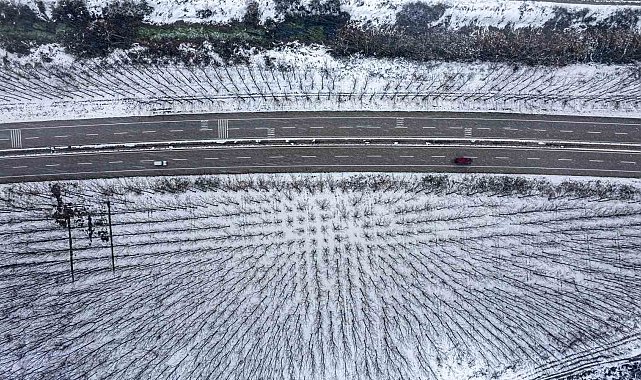 Tokat'ta görenleri hayran bırakan kış manzarası