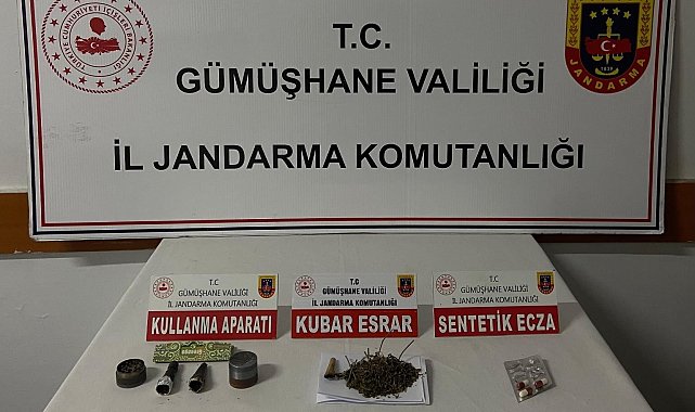 Trabzon'dan Gümüşhane'ye uyuşturucu madde getiren şahıs yakalandı
