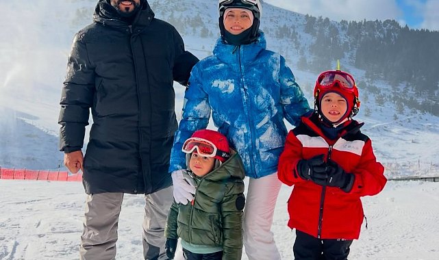 Ünlü çift kayak sezonunu Bolu'da açtı