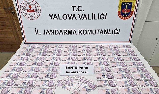 Yalova'da sahte para operasyonunda 2 şüpheli tutuklandı