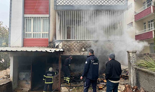 Yanan klima motoru paniğe neden oldu