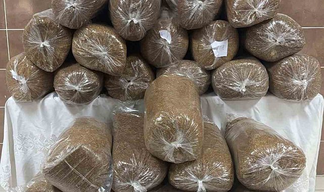 Yolcu otobüsünde 200 kilogram faturasızbandrolsüz kıyılmış tütün ele geçirildi
