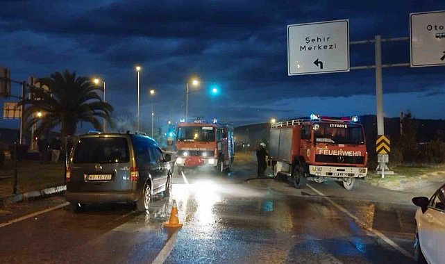 Zonguldak'ta otomobil alevlere teslim oldu