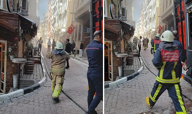 Beşiktaş&#039;ta kafede yangın