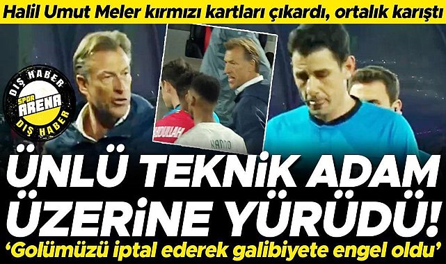 Maç sonu Halil Umut Meler'in üzerine yürüdü! Herve Renard'dan büyük tepki: Galibiyet almamıza engel oldu