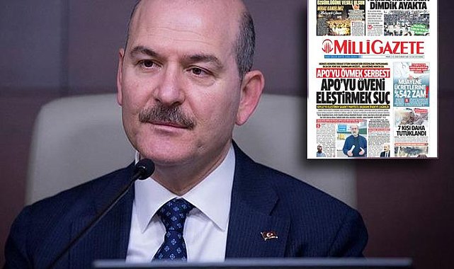 Soylu, gazetenin manşetine tepki gösterdi: Terörsüz bir Türkiye’den rahatsızlıklarını yalan ve iftiralarla belli ediyorlar