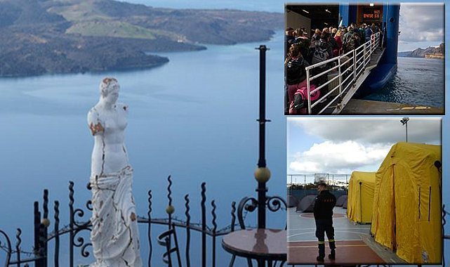 Komşuda panik: Uçaklar ve gemiler tıklım tıklım dolu! Gece boyunca 36 sarsıntı: &#039;Sismik hareketlilik azalmıyor aksine yoğunlaşıyor&#039;