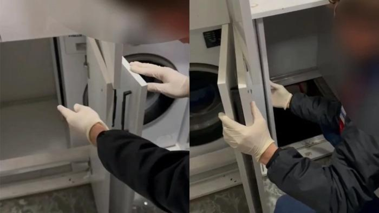 4 yıl boyunca hazırlık yaptı, başaramadı: Çamaşır makinesinin altından 'suç tüneli' çıktı!