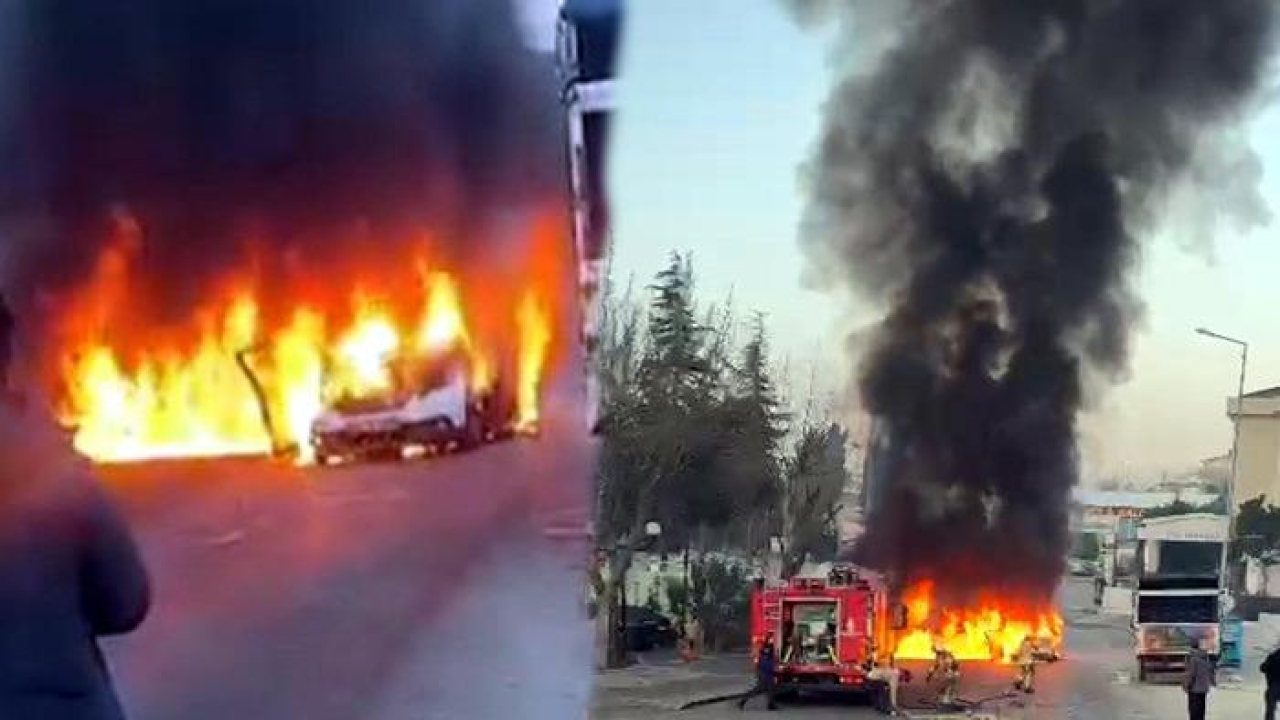 Avcılar'da otomobil alev aldı, sürücüsü müdahale etti ama… Kontrolden çıkıp araçlara çarptı