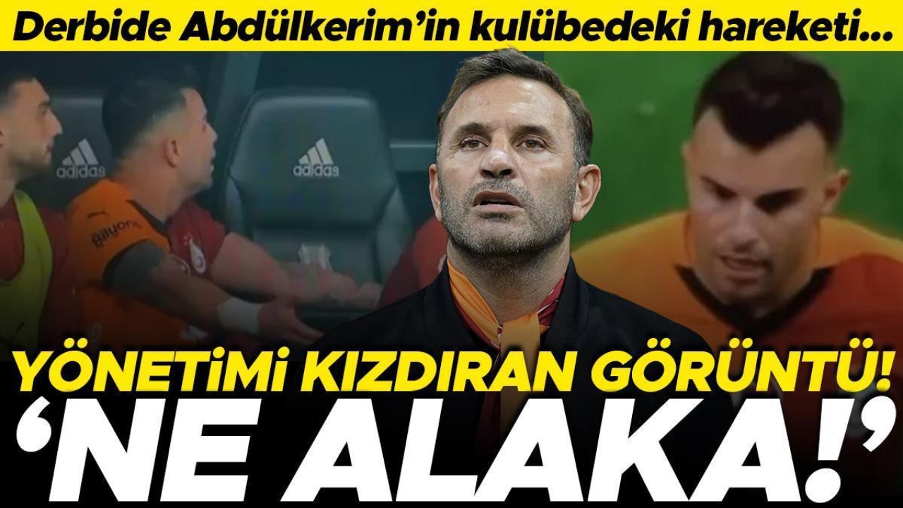 Galatasaray'da Abdülkerim Bardakcı krizi! Okan Buruk'a kulübedeki tepkisi olay oldu: 'Ne alaka!'