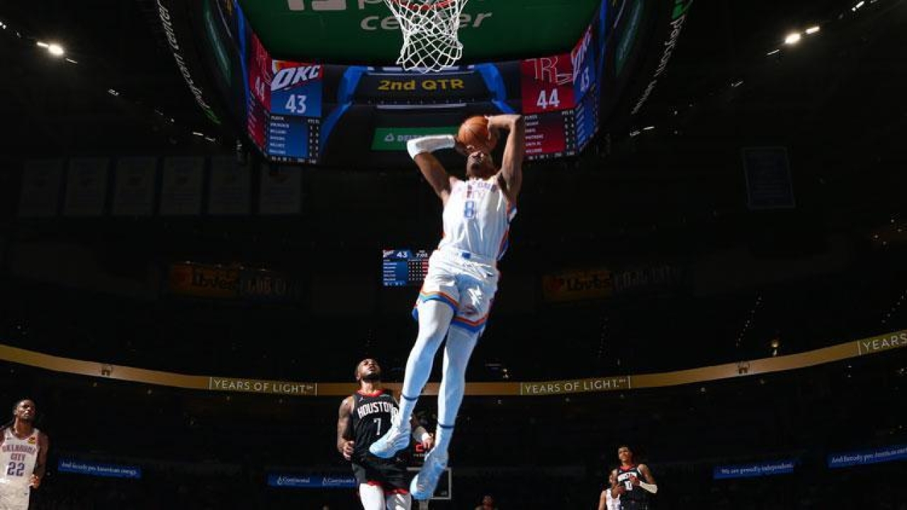 NBA&#039;de Thunder, Rockets&#039;ı Shai Gilgeous-Alexander&#039;ın 51 sayısıyla yendi