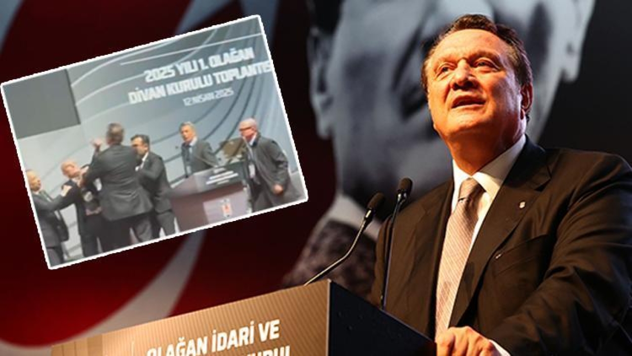 Beşiktaş Divan Kurulu'nda ortalık karıştı! Hasan Arat'a yumruklu saldırı!