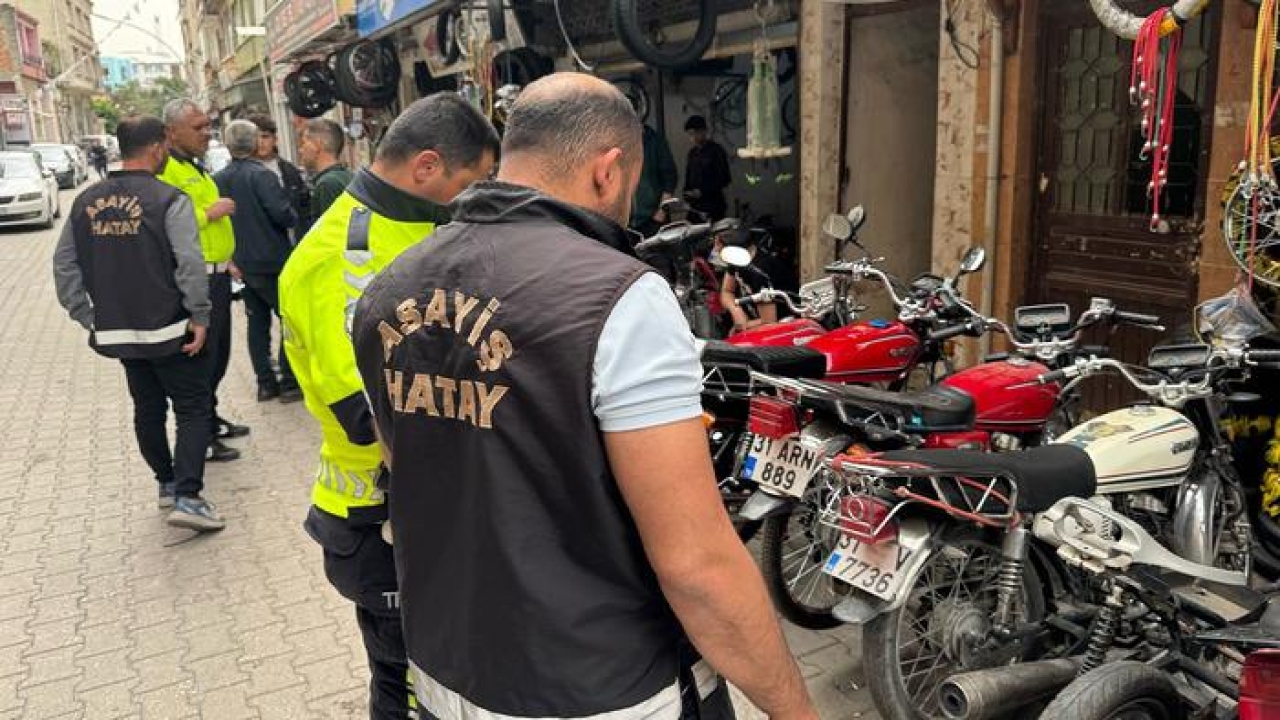 Dörtyol’da motosiklet tamircileri denetlendi