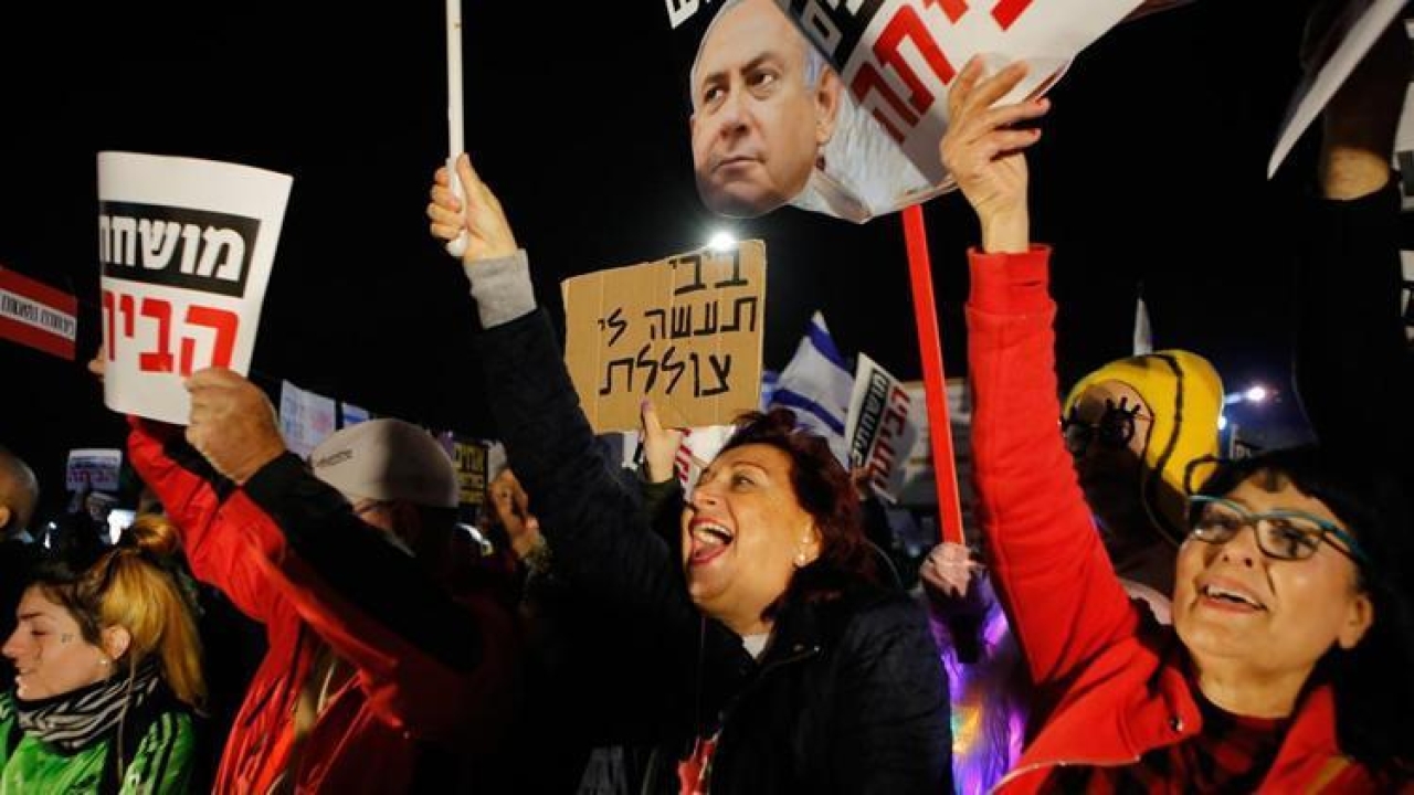 Esir yakınları Netanyahu'yu protesto etti: 'Anlaşma Yapın' çağrısı