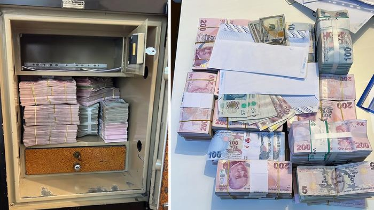 İBB operasyonunda dikkat çeken görüntüler! Döviz, Türk lirası ve mermi…