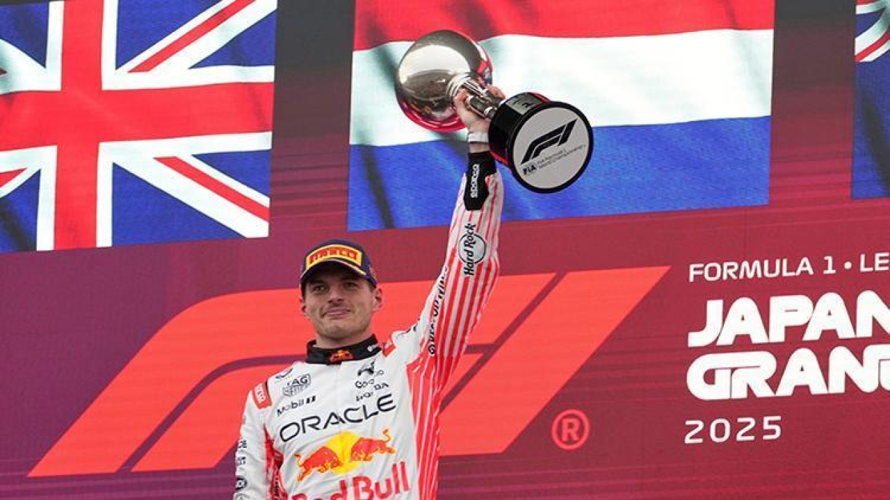 Japonya'da zafer Verstappen'in!