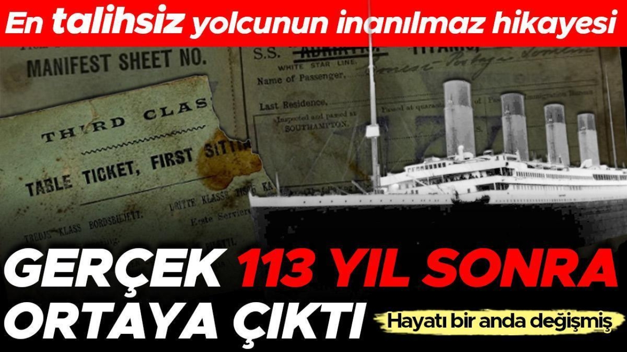 Titanic'in en talihsiz yolcusunun inanılmaz hikâyesi! Hayatı bir günde değişmiş... Gerçek 113 yıl sonra ortaya çıktı