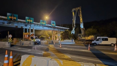 Avcılar gişeleri çalışma nedeniyle araç trafiğine kapatıldı