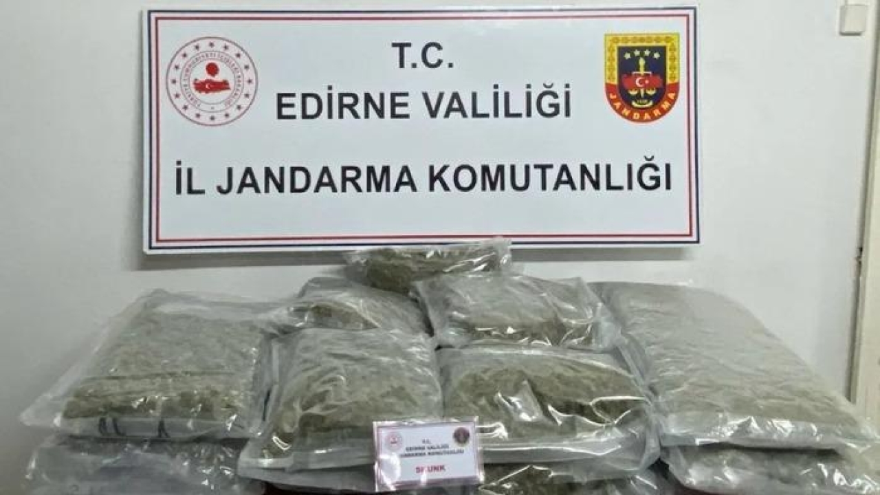 Edirne’de 16.5 kilo skunk ele geçirildi