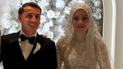 Milli futbolcu Kerem Aktürkoğlu Kocaeli'de evlendi!