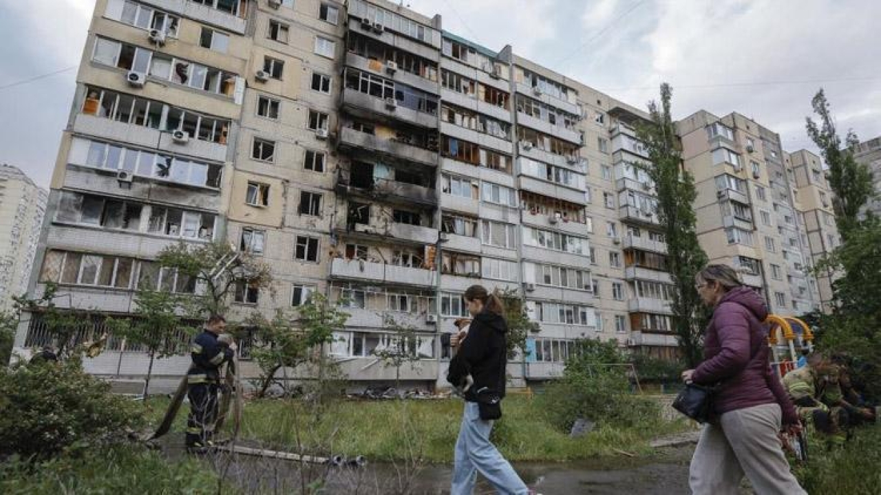 Rus ordusu Ukrayna'nın başkentini vurdu