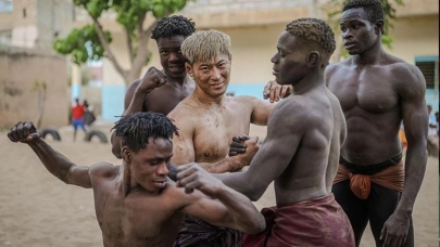 Senegal'de Japon güreşçi Shogo, çocukları olimpiyatlara hazırlarken kendi de geleneksel güreş öğreniyor