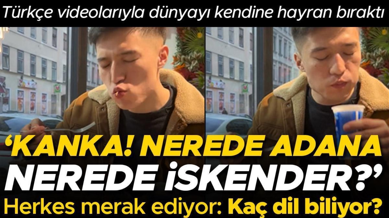 Türkçe konuştuğu videolarıyla tüm dünyayı kendine hayran bıraktı: ‘Nerede Adana? Nerede İskender?’