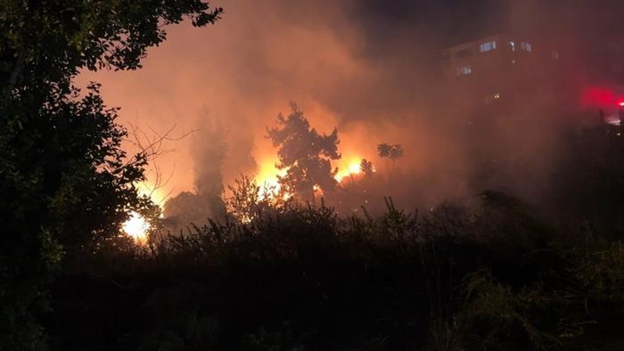 Avcılar'da düğünde atılan havai fişekler yangına yol açtı