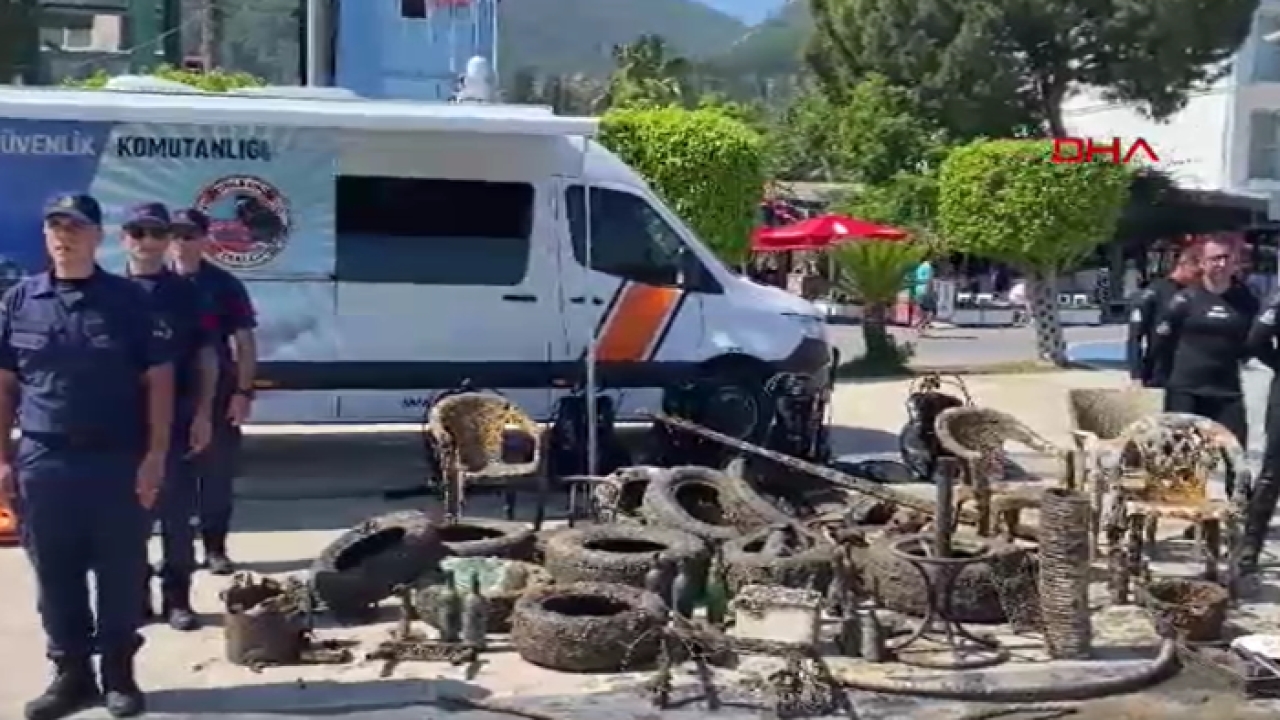 Hepsi denizden çıktı! Fethiye'de sergilendiler