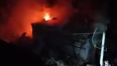 Ormanlık alanda çıkan yangın eve sıçradı