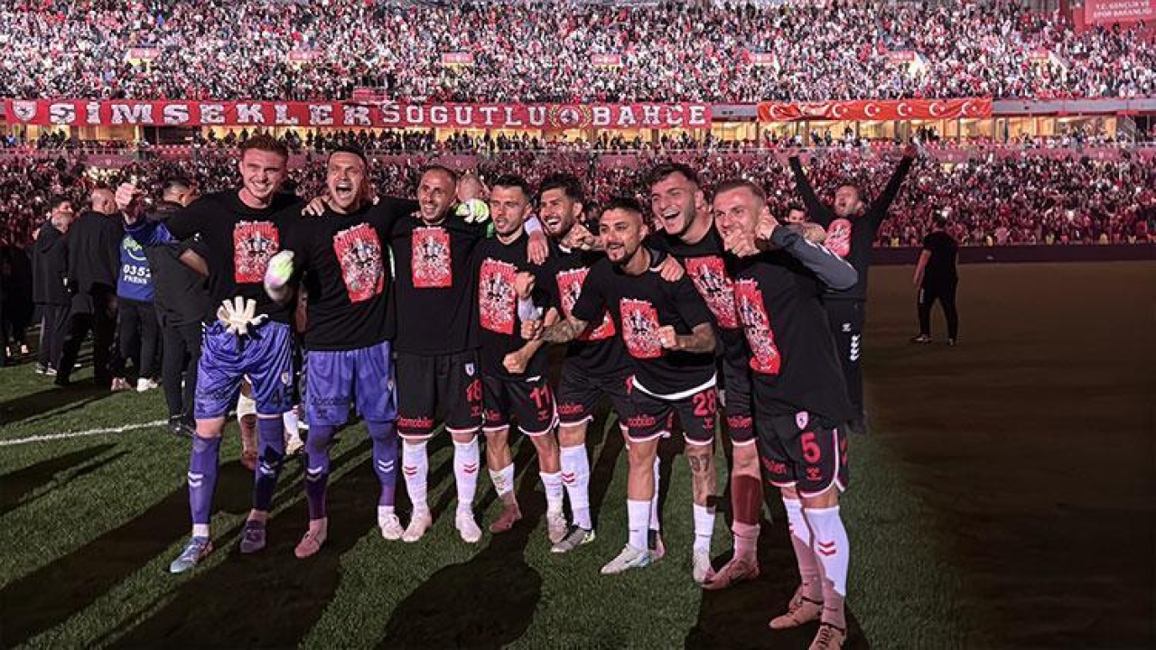 Samsunspor’dan Avrupa kutlaması!