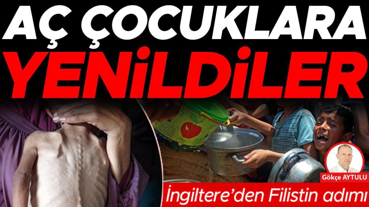 Aç çocuklar dize getirdi! İngiltere’den Filistin adımı
