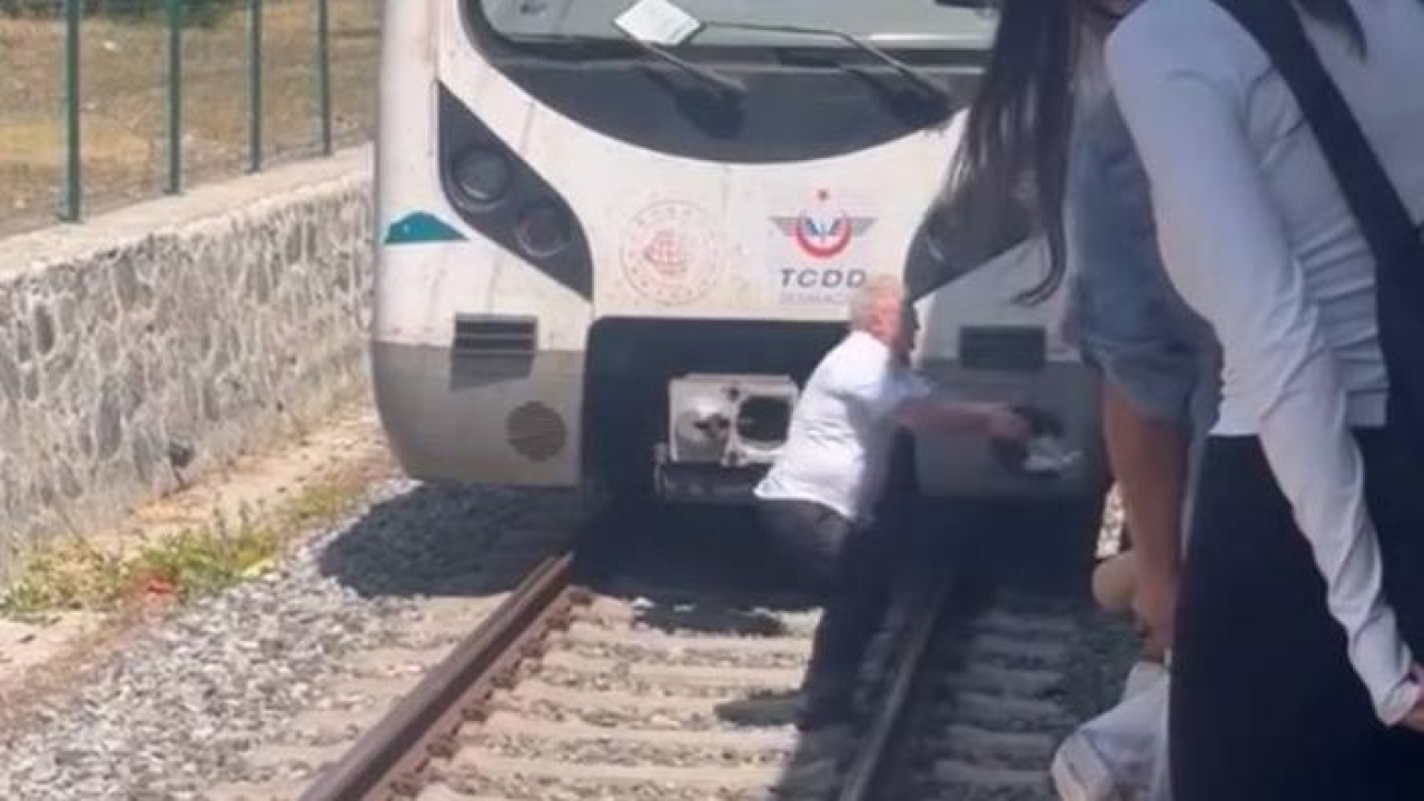 Bakırköy'de yürek ısıtan olay: Raylarda duran yavru kediyi fark eden makinist treni durdurdu