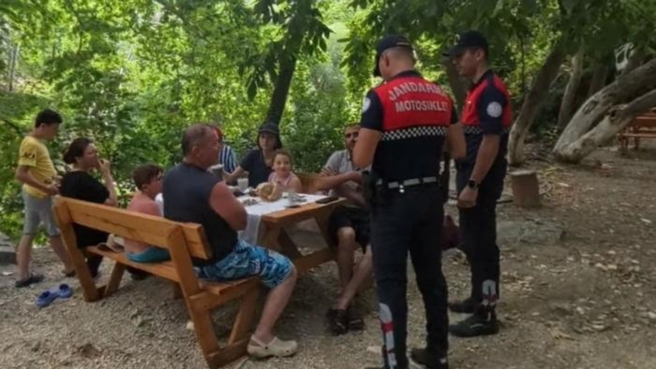 Kazdağları’nda jandarmadan yangın denetimi