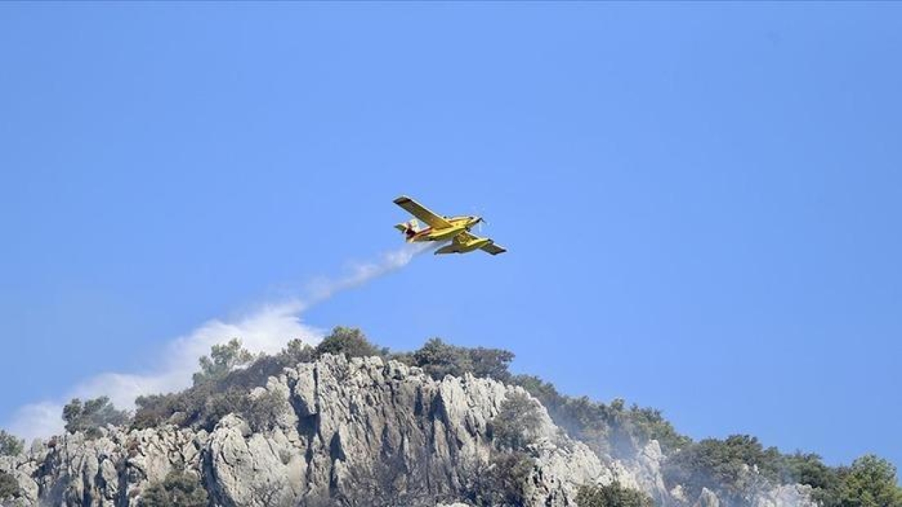 Lüks villalara yakın noktada çıkan yangın korkuttu