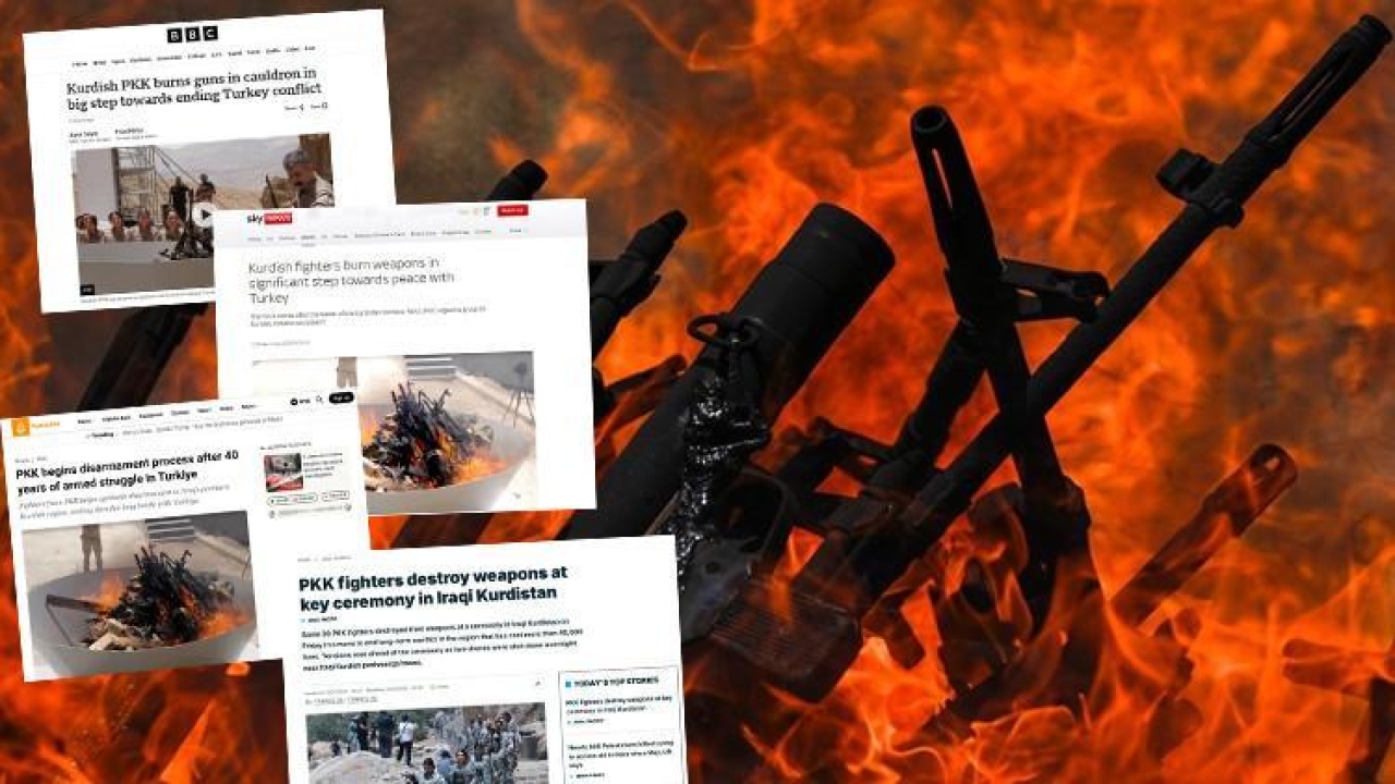 Terör örgütü PKK'nın silah bırakması dış basında! Kritik bir dönüm noktası: Etkileri Irak, Suriye ve İran'da hissedilecek